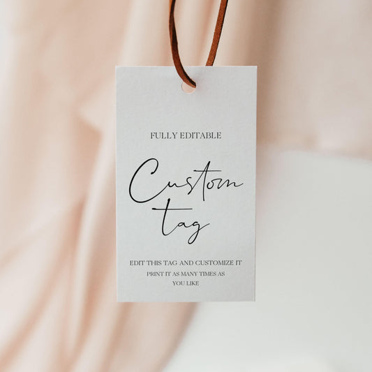 Etiqueta editável digital