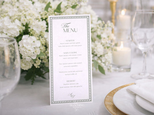 Menu Old Money Green Sage