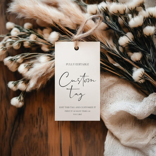 Etiqueta editável digital